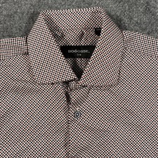 BOGOSSE Short Sleeve Geometric Abstract Print Button Shirt Mens Size Medium 3