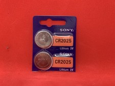Genuine Sony CR2025 Battery 3V Lithium Coin Cell Battery x2 UK SELLER, SAME DAY