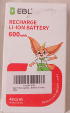 4-pack EBL 9V Rechargeable LI-ION batteries