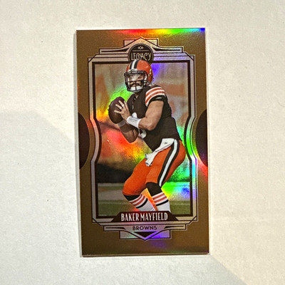 Panini 2021 Legacy Baker Mayfield Cleveland Browns Bronze Parallel /100 M