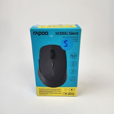 Rapoo Silent Wireless Mouse M300G Bluetooth 2.4GHz 2400 DPI Light Grey