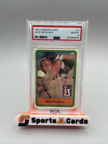 1981 Donruss Golf Jack Nicklaus PSA 8 #13