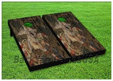 Cornhole Boards BEANBAG TOSS GAME w Bags Patriotic Digital Camo USA Flag Set 155