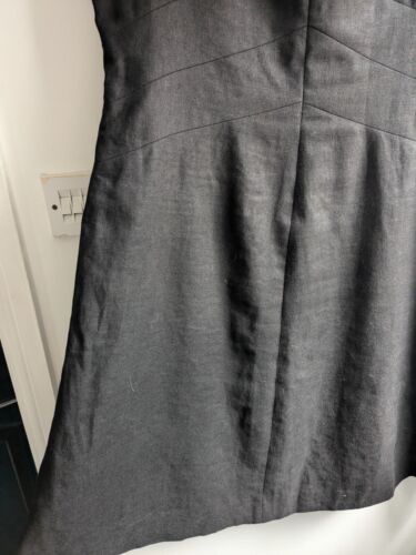 Vestido de lino irlandés Talbots para mujer 16P negro lápiz clásico corto sin mangas trabajo - Imagen 4 de 10