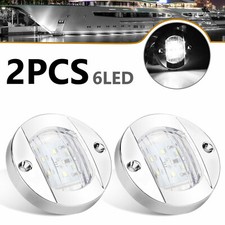 2X Round Marine Boat LED Courtesy Lights Cabi...