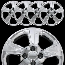 4 fit Chevy Spark LS 2016-2022 Chrome 15" Bolt On Wheel Covers Full Rim Hub Caps