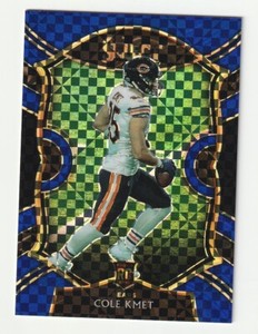 2020 Panini Select Rookie RC Cole Kmet Chicago Bears Blue Prizm /175 #74