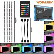LED Strip Light USB Powered RGB Multi Color TV Backlight Lighting With Remote