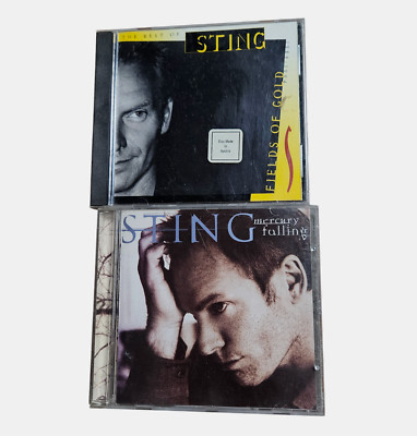 Lot of 2 Sting CDs- Fields Of Gold: The Best Of Sting 1984-1994, Mercury Falling