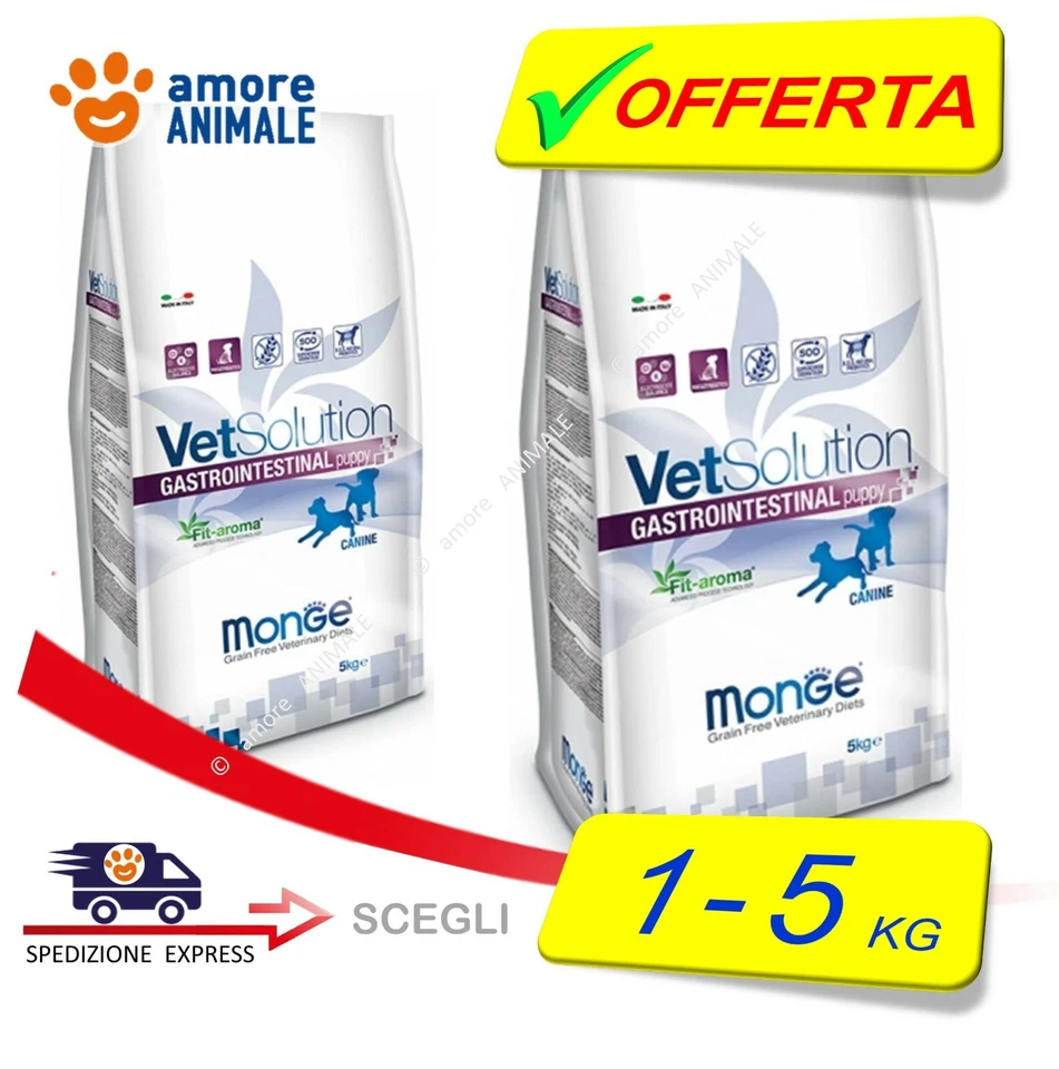 Monge VetSolution GASTRO INTESTINAL PUPPY 1 / 5 kg - Crocchette per CANI