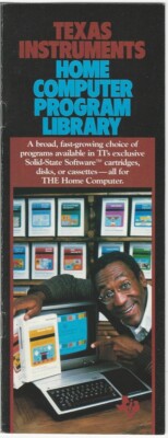 Texas Instruments Kids Computer 1983 Texas Instruments Home Computer Program Library Bill Cosby Promo ...