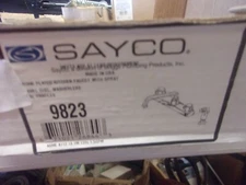 NOS SAYCO 9823  CHROME PLATED KITCHEN FACUET WITH SPRAY MADE IN USA