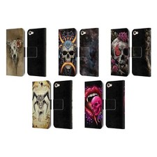 OFFICIAL SARAH RICHTER SKULLS LEATHER BOOK WALLET CASE FOR APPLE iPOD TOUCH MP3