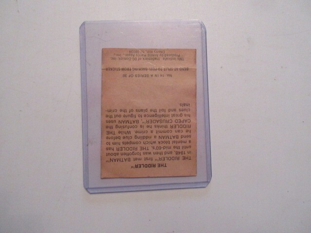 DC comics 1978 The Riddler sticker NEW | eBay