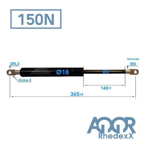 Gasdruckfeder Gasdruckdämpfer Dämpfer Auge Gasfeder Länge: 145-900MM 50N-1.250N - Bild 177 von 500
