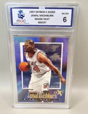 Jamal Mashburn Miami Heat Card 1997 Skybox E-X2000 MGC Graded 6