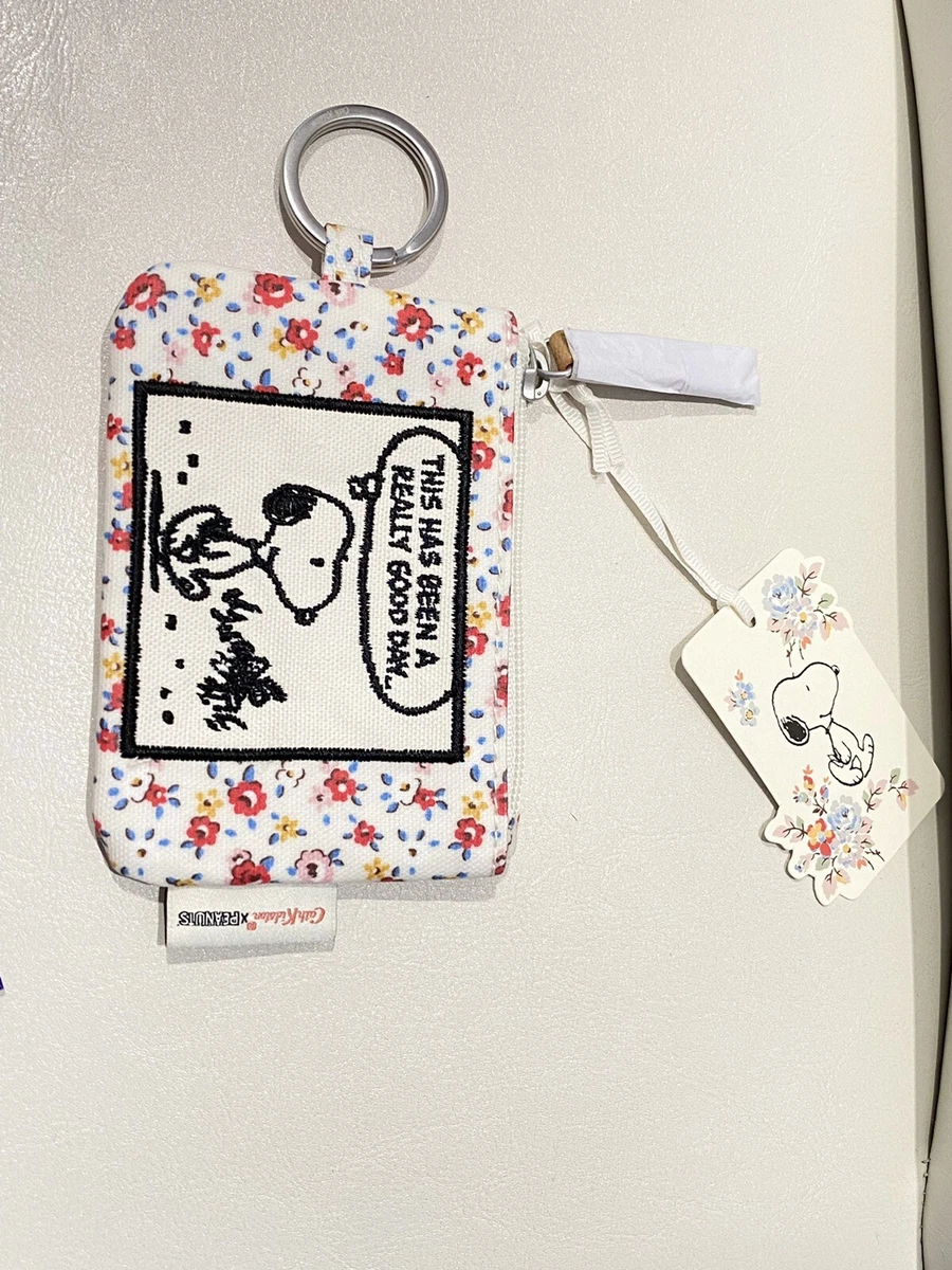 NEW CATH KIDSTON PEANUTS SNOOPY PURSE COIN PURSE KEYRING BNWT