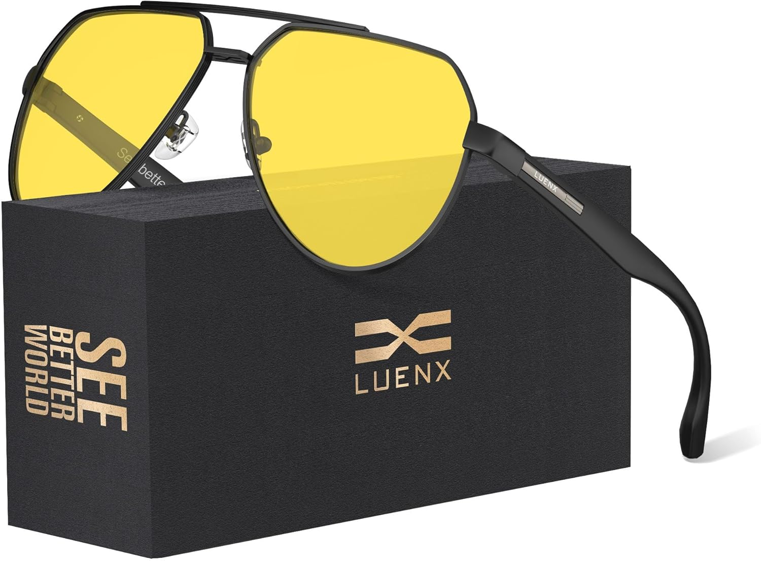 Aviator Sunglasses for Men Polarized Pilot Shades UV400 Sun Glasses with Accesso-image