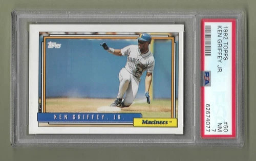 KEN GRIFFEY JR 1992 TOPPS INSERT CARD #50 GRADED PSA 7 NM MLB HOF INVEST!