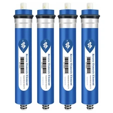 4 Pack 75 GPD RO Membrane Water Filter for Simpure T1 T2 Reverse Osmosis System