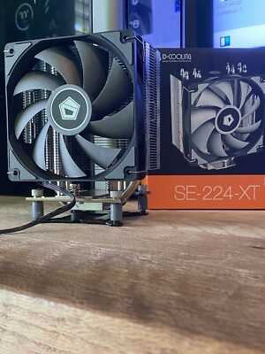 ID-COOLING SE-224-XT-Basic CPU Cooler 4 Heatpipes CPU Air Cooler 120mm PWM Fan 