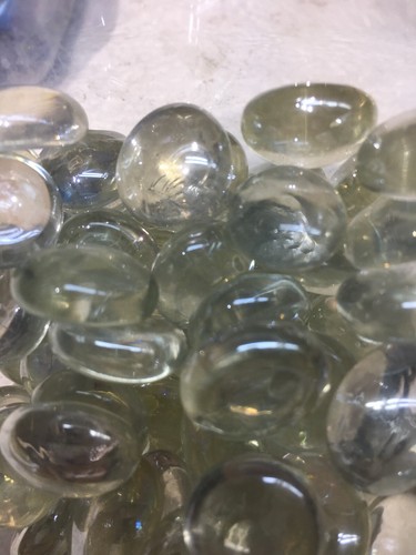 Ikea Parlor Glass Pebbles Blue & Clear Iridescent - Open Container - Picture 5 of 5