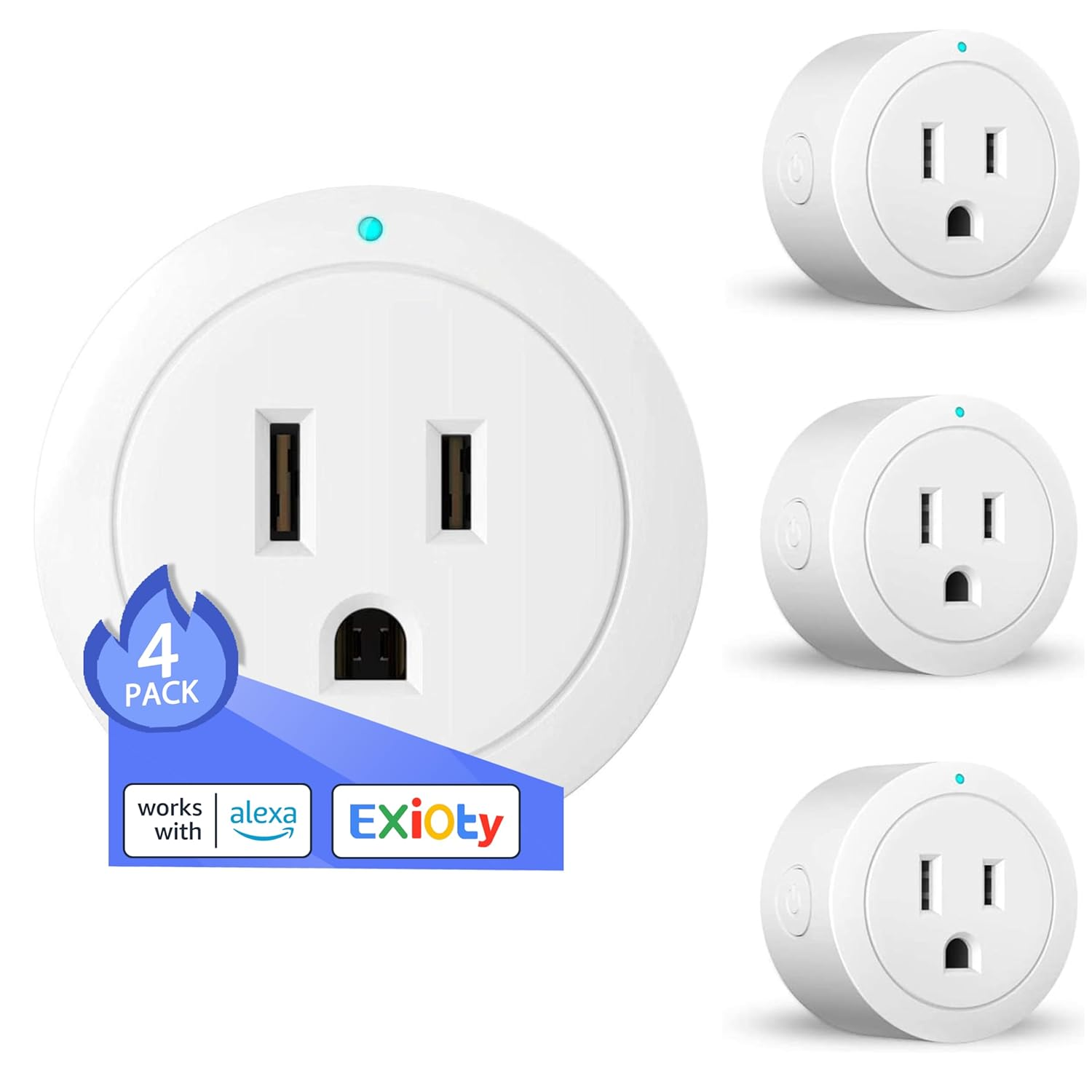 Smart Plug, Works with Alexa, Simple Setup with One Voice Command, Remote Contro-image