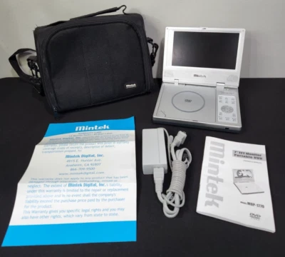 Mintek MDP-1770 Portable DVD Player 7" TFT Monitor *NEEDS BATTERY DOES NOT CLAMP - Image 1 of 4