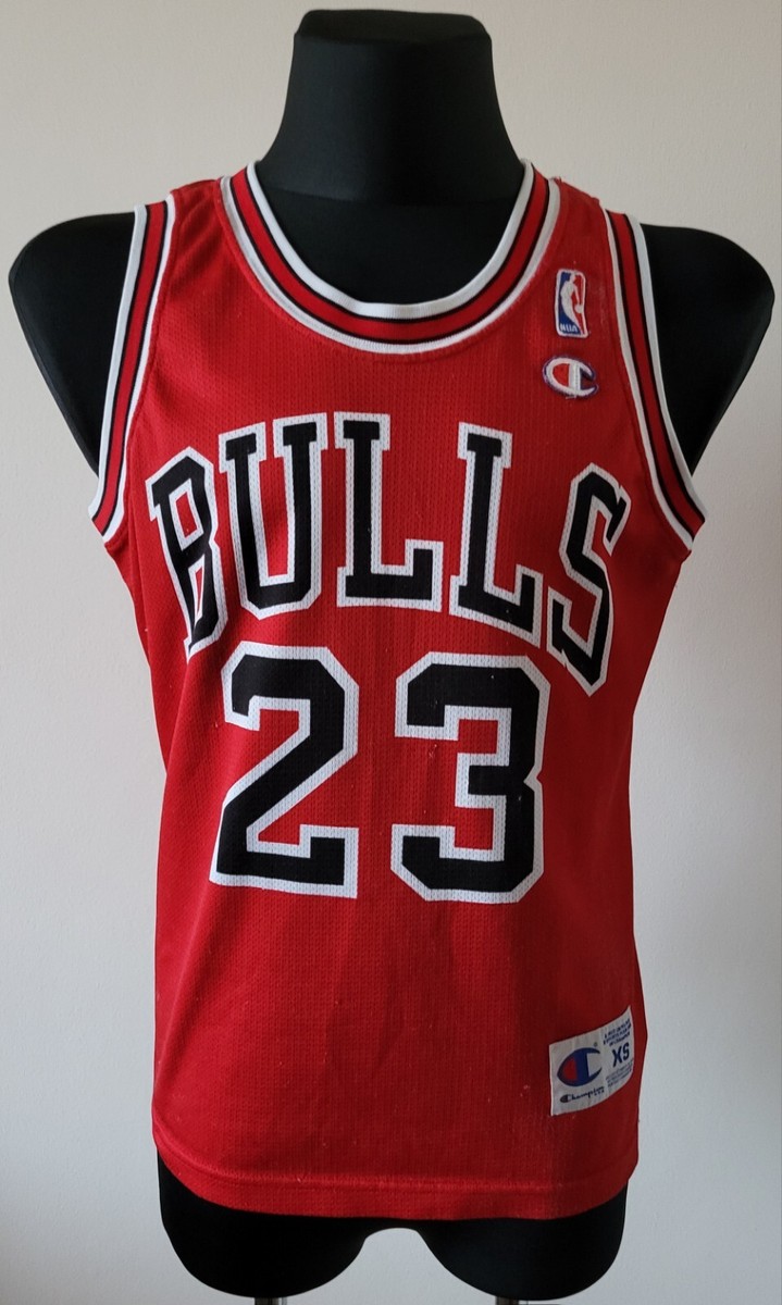 ウェア deadstock NBA champion bulls jordan 23 Vintage Michael Jordan Chicago Bulls Jersey Champion NBA 23
