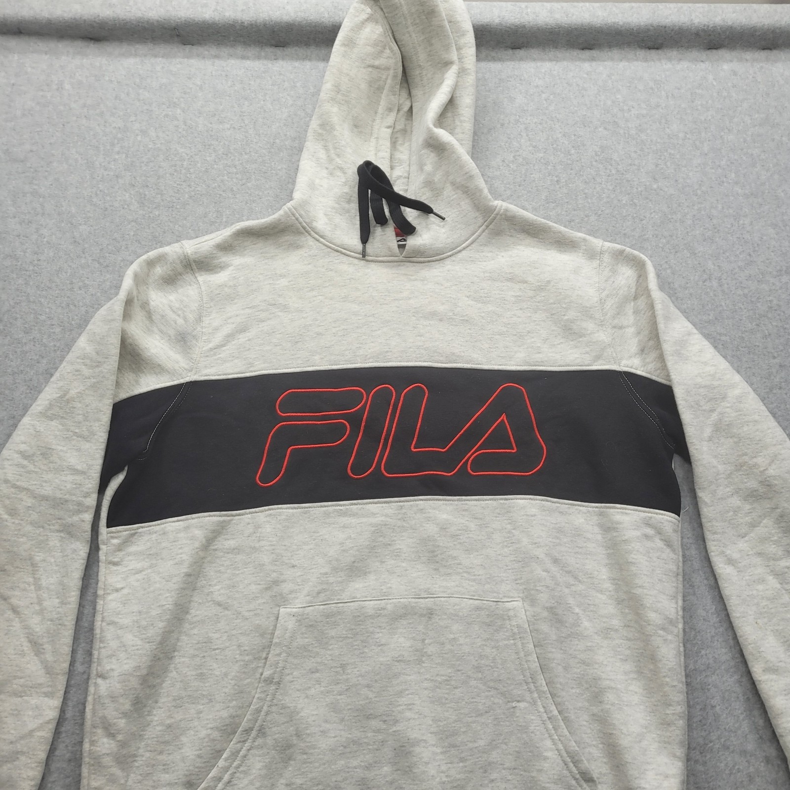 Fila Felpa con cappuccio uomo bianca media