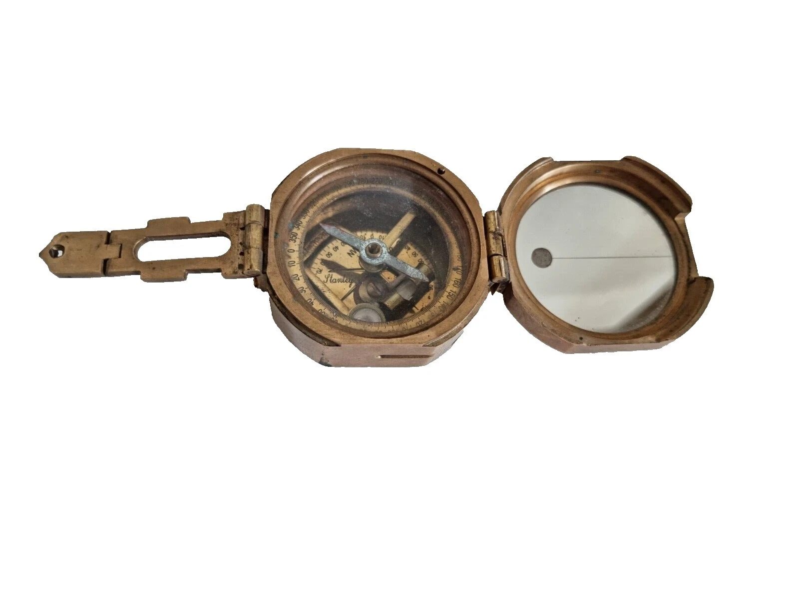 Latón Vintage original brújulas marítimas antiguas