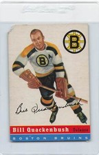 1954/55 Topps #49 Bill Quackenbush Bruins Fair *DA-C3313