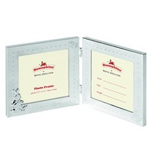 Royal Doulton Bunnykins 3.5" x 3.5" Double Photo Frame, Bad Box