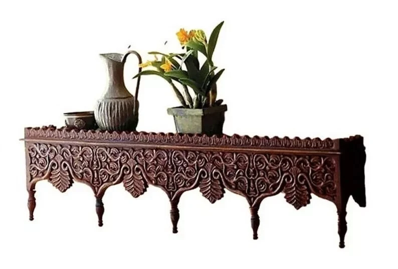 Elegant Wooden Engraved Shelf Wall bracket Beautiful Hand Polish Carved Engraved
Opens in a new wind