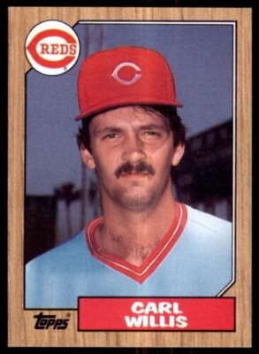 1987 Topps #101 Carl WILLIS Cincinnati REDS  P EXcellent/Near Mint FREE shipping