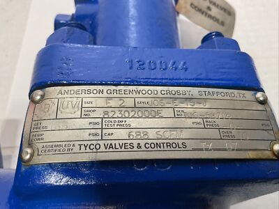 yossy ANDERSON GREENWOOD CROSBY VALVE STYLE JOS-E-15-J Size 1E2 Set