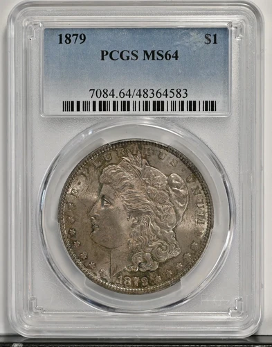 1879 MORGAN PCGS MS64 Graded Silver Dollar MS 64 Nice Original Coin 7084