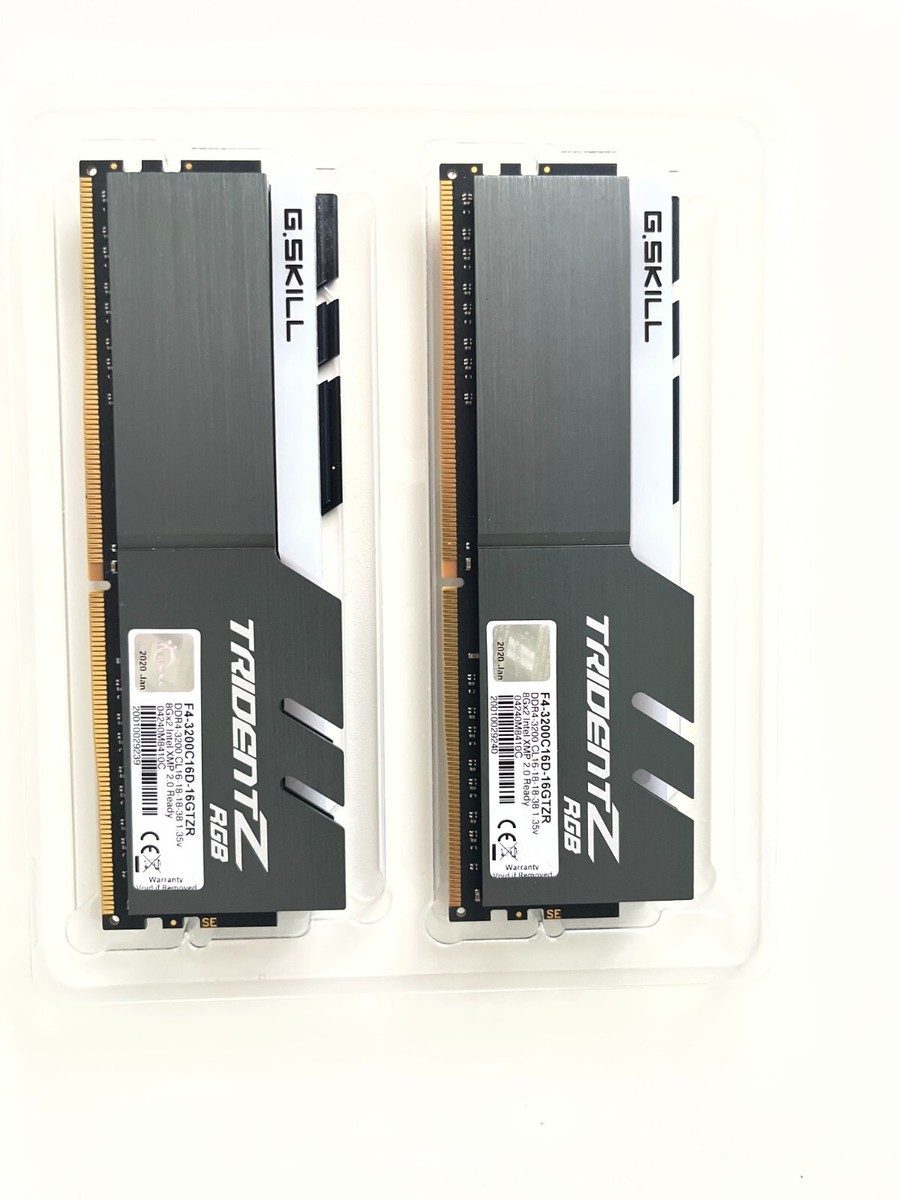 G.SKILL Trident Z RGB Series 16GB (2x8GB) DDR4 3200MHz (F4 G.SKILL Trident Z RGB Series 16GB (2x8GB) DDR4 3200MHz (F4