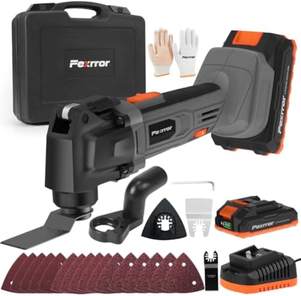 Fexrror Utensile Multifunzione Oscillante a Batteria, Strumento Multifunzione Os