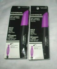 NEW LOT 2 COVERGIRL SO LASHY BLAST PRO MASCARA 785 EXTREME BLACK 790 INTENSE  