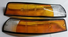 Blinkergläser im Set passend für Porsche 911 F Modell Bj. 69-73 rand schwarz 
