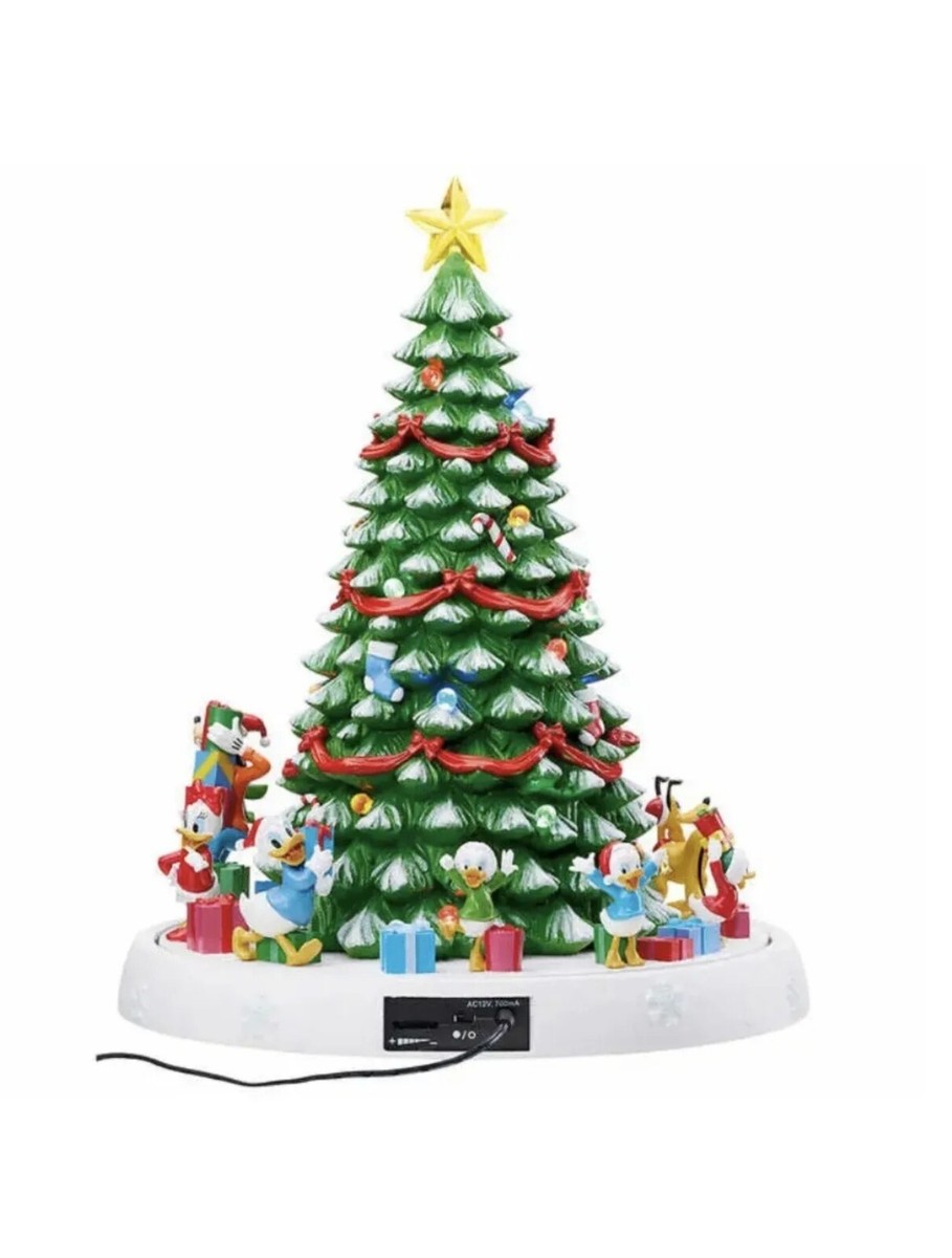 Disney Mickey & Minnie Holiday ROTATING Christmas Tree With Lights