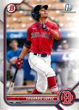 2022 Bowman Prospects #BP-134 Eduardo Lopez RED SOX