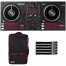 Numark Mixtrack Pro FX 2-Deck Starter Portable DJ Controller with Backpack