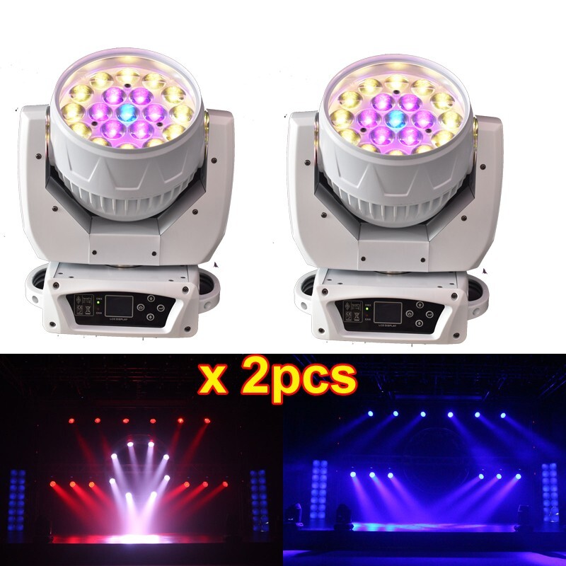 19 led RGBW 15w zoom moving head light wash beam dmx stage wedding