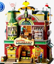 Lemax CHRISTMAS CHEER BOTTLING CO.  Brews Festive Drinks Animated Sound Lit NRFB