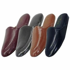 Men's Slippers Available in Sizes 7-13 Black, Brown, Navy, Burgundy NEW IN PACK