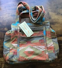 NEW Canyon Sky Handbag Softshell Purse Tote Aztec Print Boho Style Zip Closure