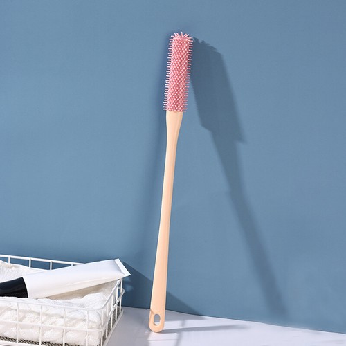 Toe Gap Cleaning Brush 15.7" Foot Scrubber Silicone Shower Long Handle Brush - Bild 26 von 30
