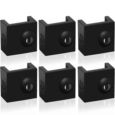 3D Printer Hotend Silicone Sock, 6 PCS Heater Block Silicone Cover for Creali...